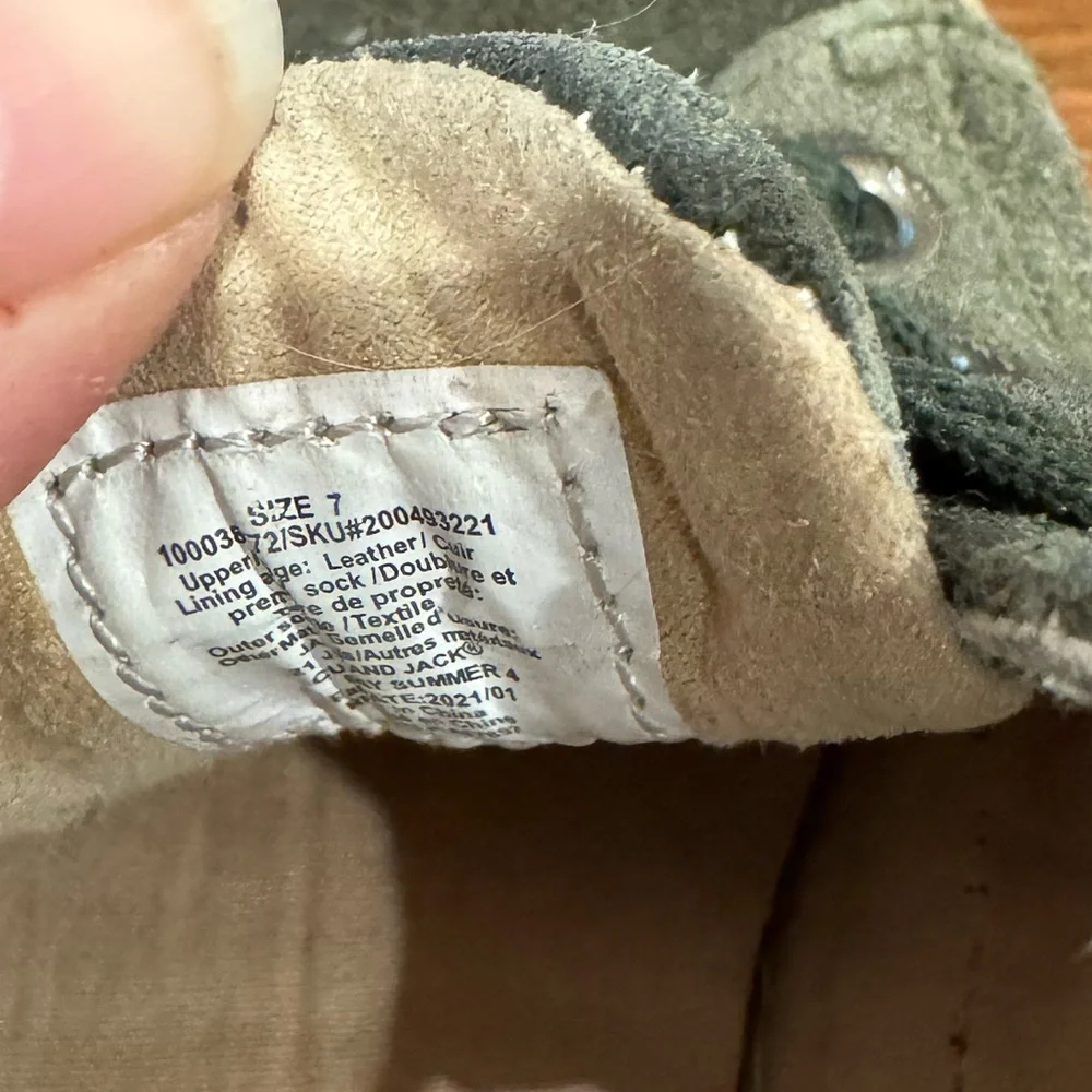 Janie & Jack Toddler Boy Size 7 Green Suede Sneakers